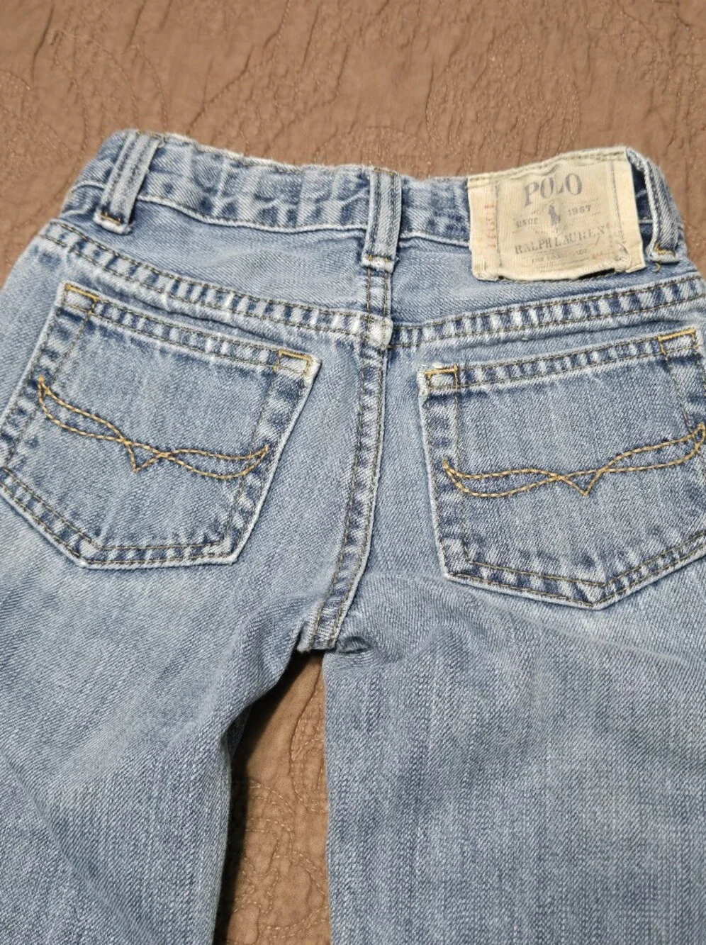 Polo Ralph Lauren Sullivan Slim Toddler Boys Distressed Blue Jeans Size 4T Y4